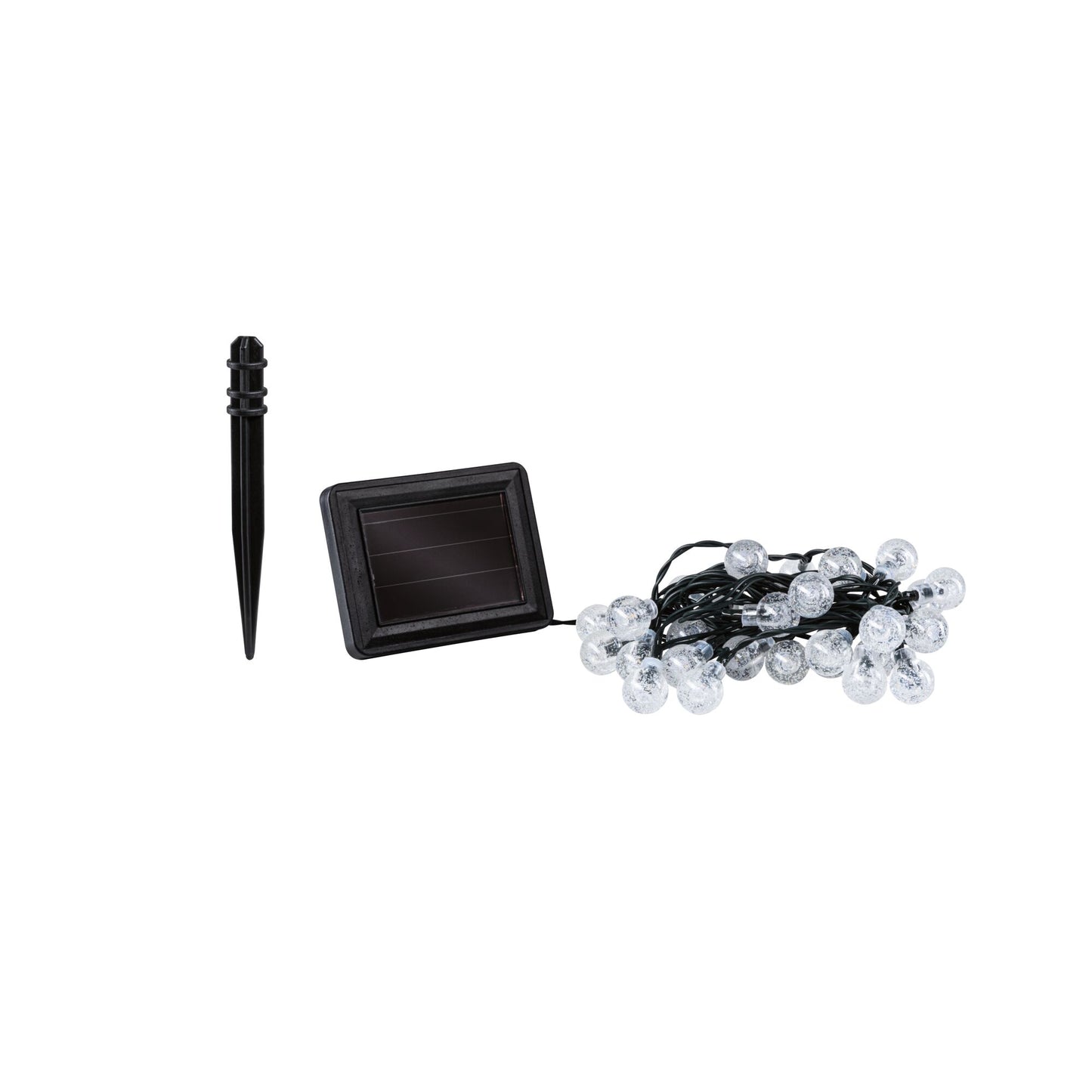 Paulmann Solar Lichterkette Soala IP44 3000K 30x3lm Schwarz