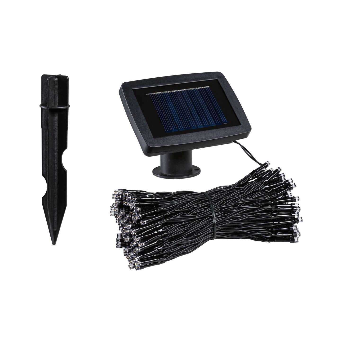 Paulmann Solar Lichterkette Aurinka IP44 3000K 200x6lm Schwarz