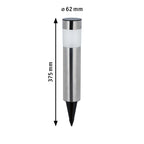 Paulmann Solar LED Pollerleuchte Layra IP44 3000K 1lm Eisen gebürstet