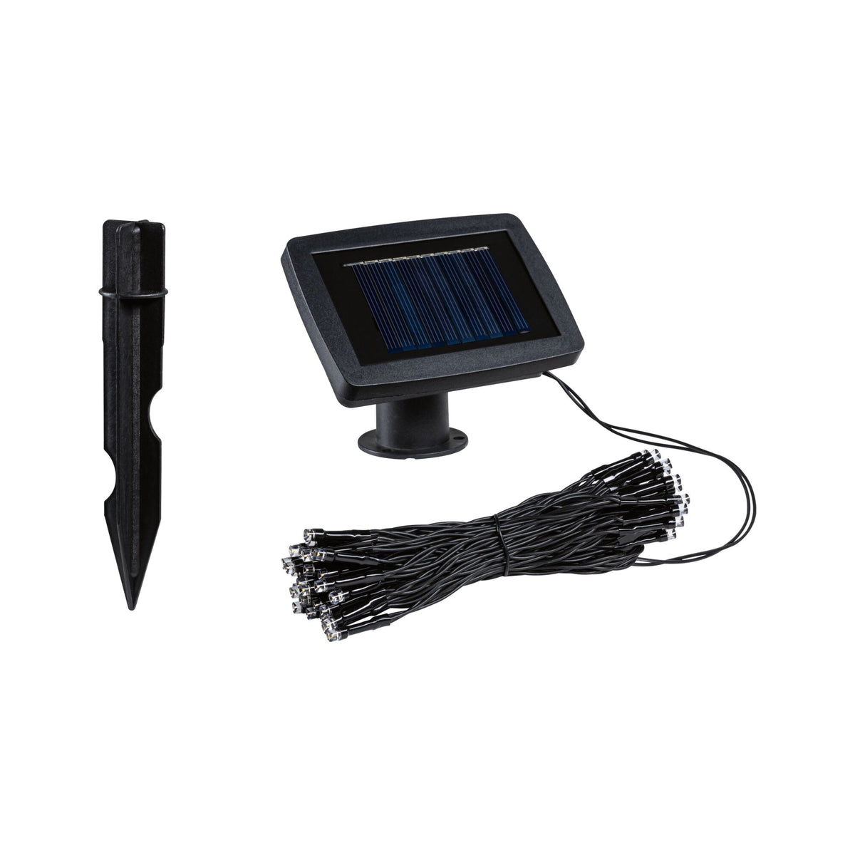 Paulmann Solar Lichterkette Aurinka IP44 3000K 60x3lm Schwarz