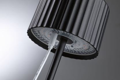 Paulmann Solar Akkuleuchte Else IP44 dimmbar 2700K Schwarz