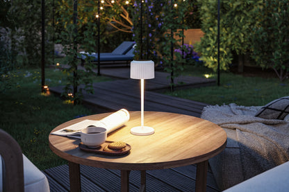Paulmann Solar Akkuleuchte Else IP44 dimmbar 2700K Weiß