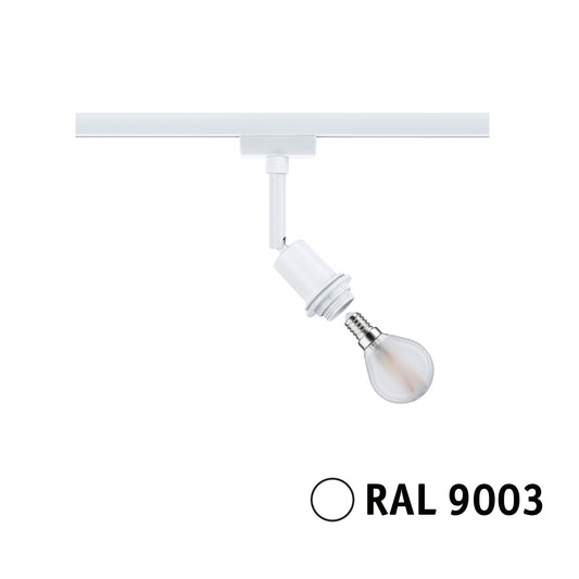 Paulmann URail Schienenspot DecoSystems Basic E14  max. 20W  dimmbar 230V Signalweiß
