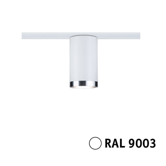 Paulmann URail LED Schienenspot Tube Einzelspot GU10  max. 10W  dimmbar 230V Signalweiß
