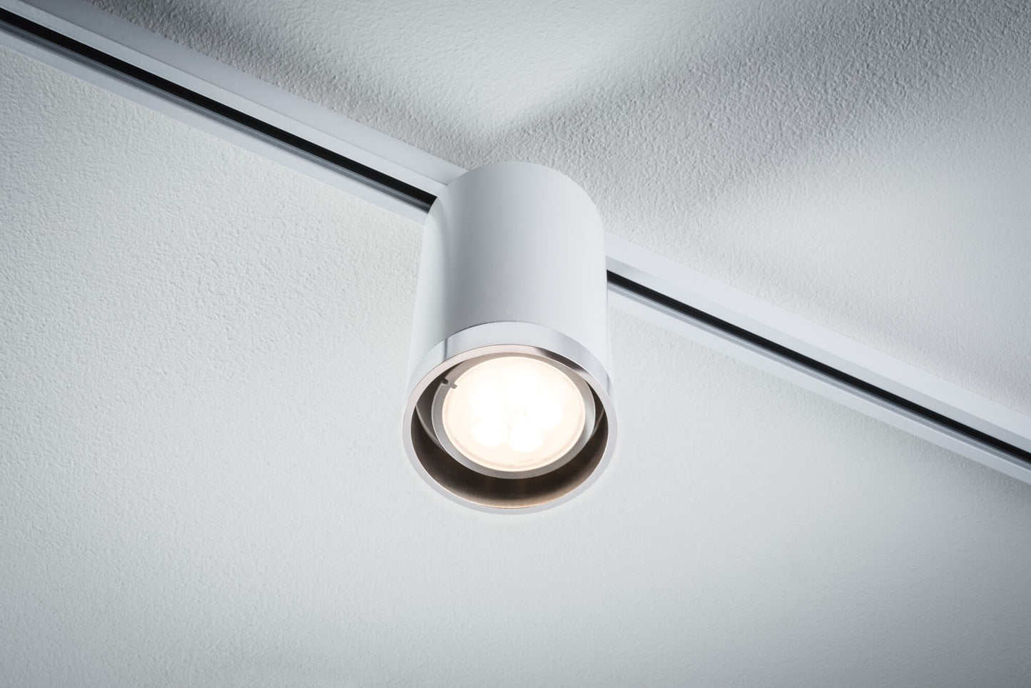 Paulmann URail LED Schienenspot Tube Einzelspot GU10  max. 10W  dimmbar 230V Signalweiß