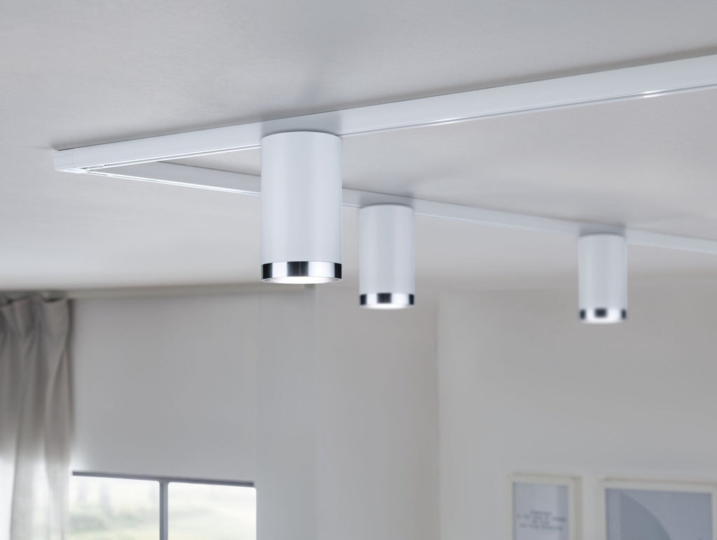 Paulmann URail LED Schienenspot Tube Einzelspot GU10  max. 10W  dimmbar 230V Signalweiß