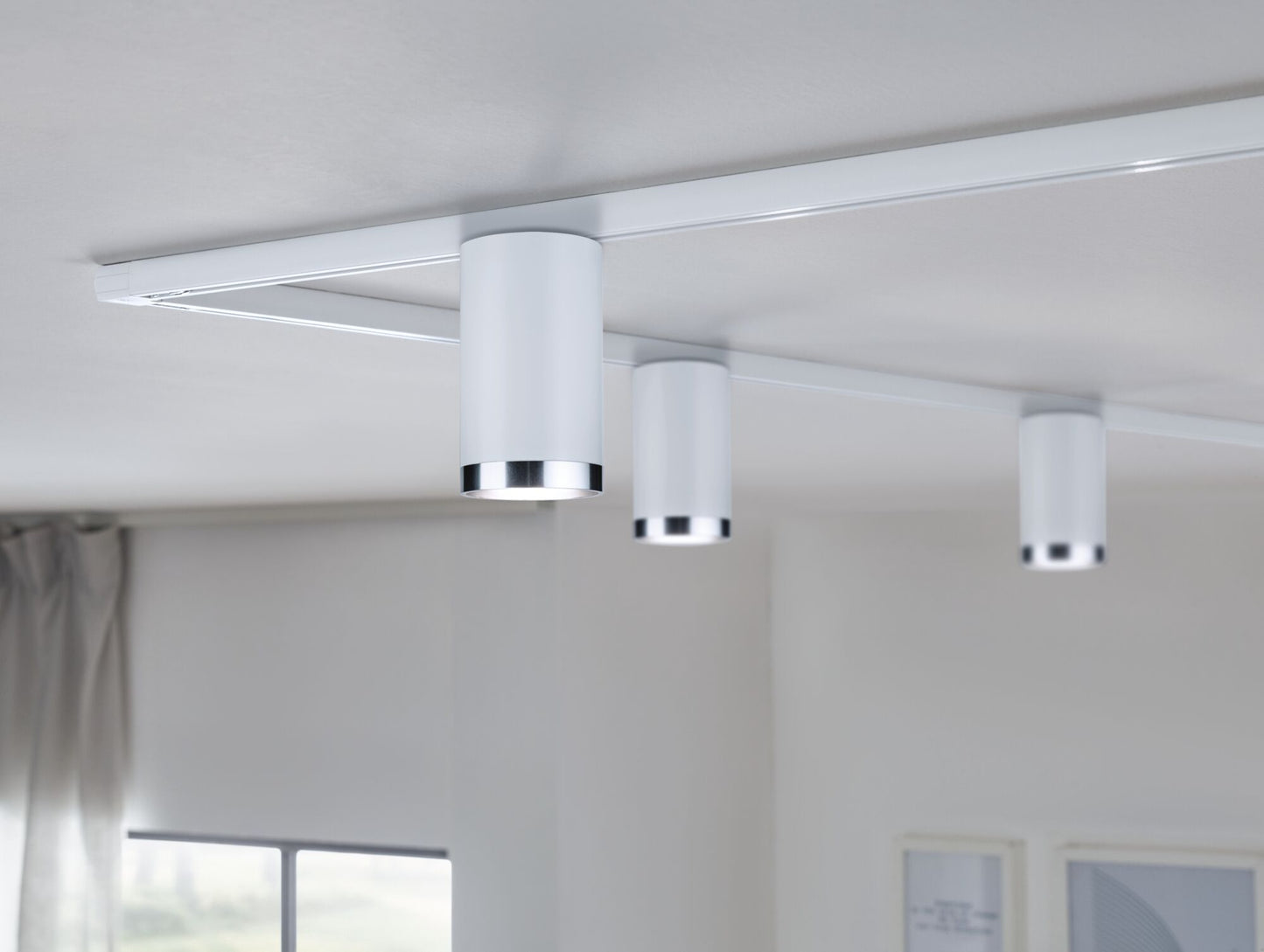 Paulmann URail LED Schienenspot Tube Einzelspot GU10  max. 10W  dimmbar 230V Signalweiß