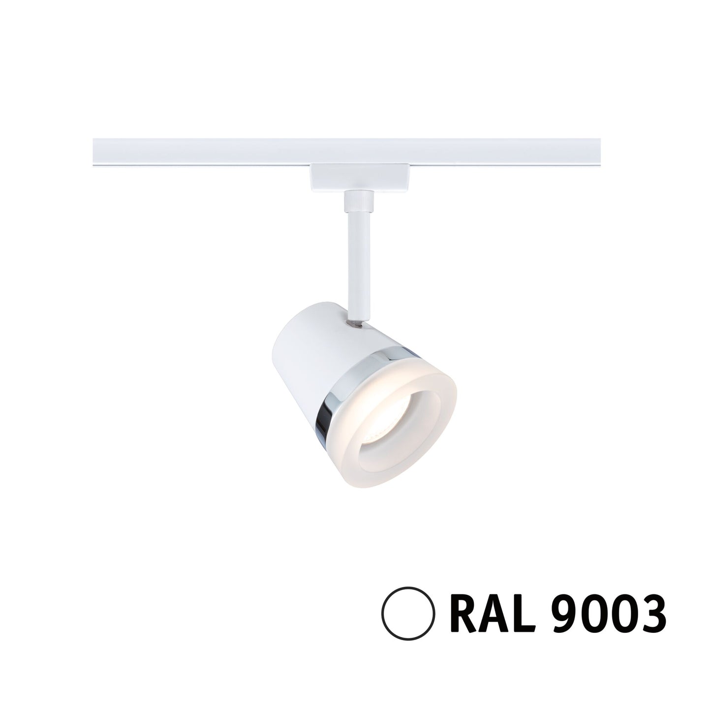 Paulmann URail Schienenspot Cone Einzelspot GU10  max. 10W  dimmbar 230V Signalweiß