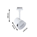 Paulmann URail Schienenspot Cone Einzelspot GU10  max. 10W  dimmbar 230V Signalweiß