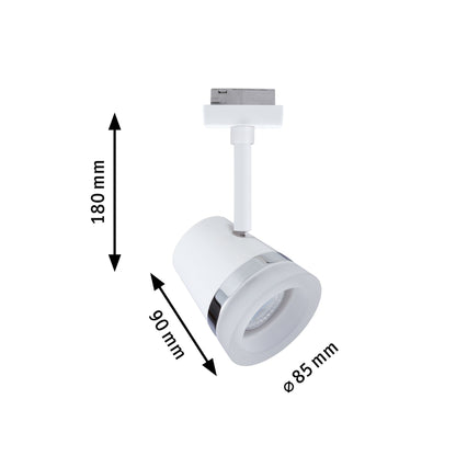 Paulmann URail Schienenspot Cone Einzelspot GU10  max. 10W  dimmbar 230V Signalweiß