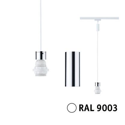 Paulmann URail Pendel 2Easy E27  max. 20W  dimmbar 230V Signalweiß
