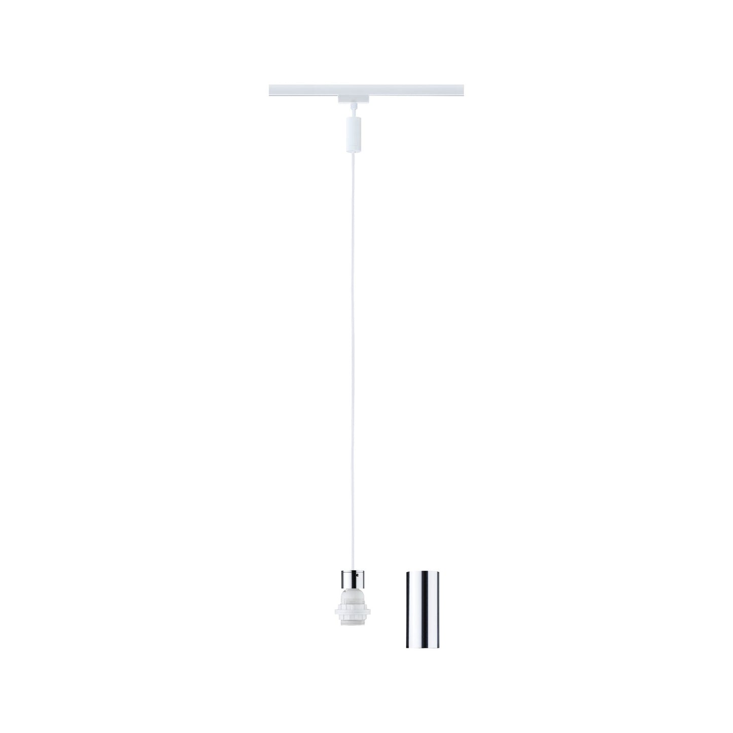 Paulmann URail Pendel 2Easy E27  max. 20W  dimmbar 230V Signalweiß