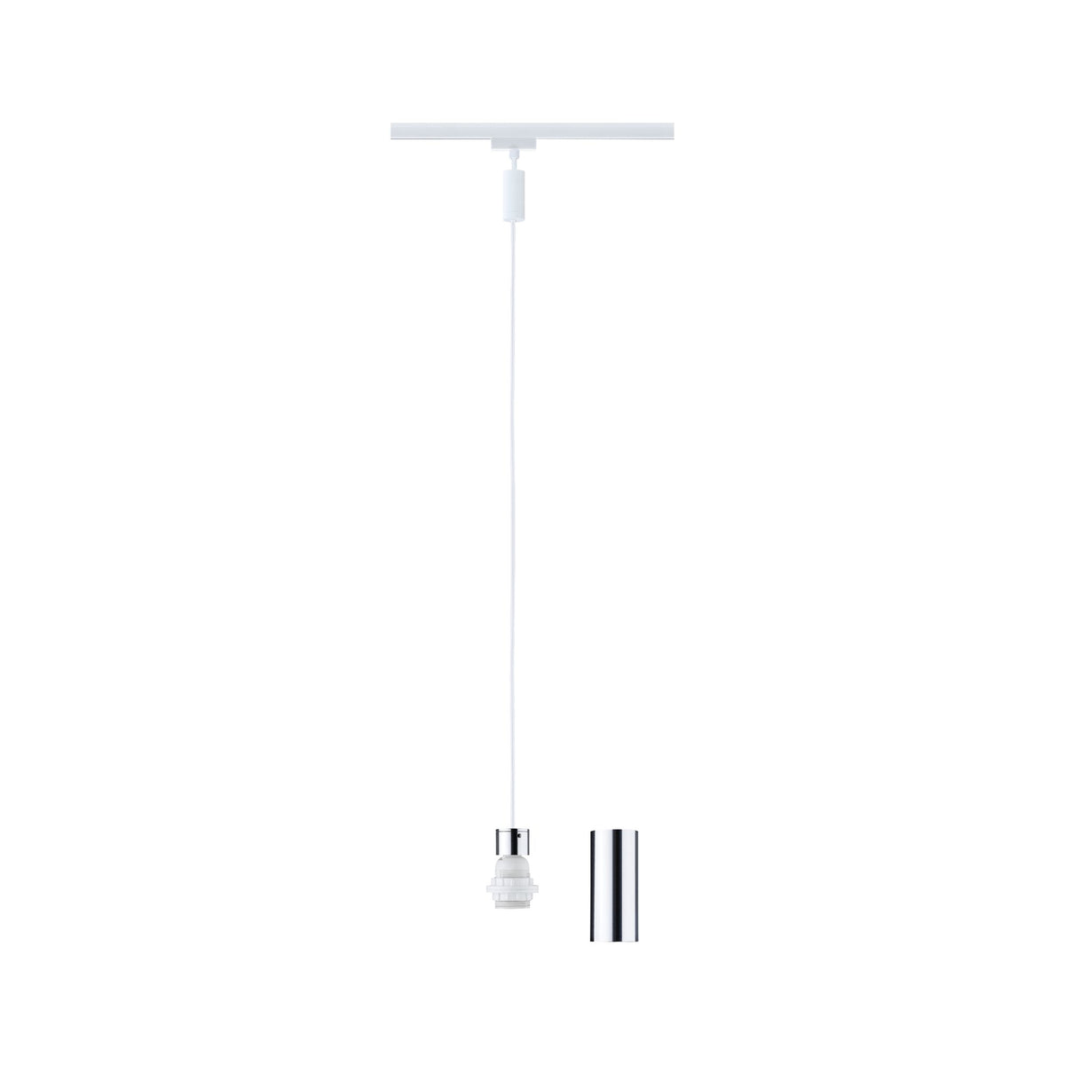 Paulmann URail Pendel 2Easy E27  max. 20W  dimmbar 230V Signalweiß