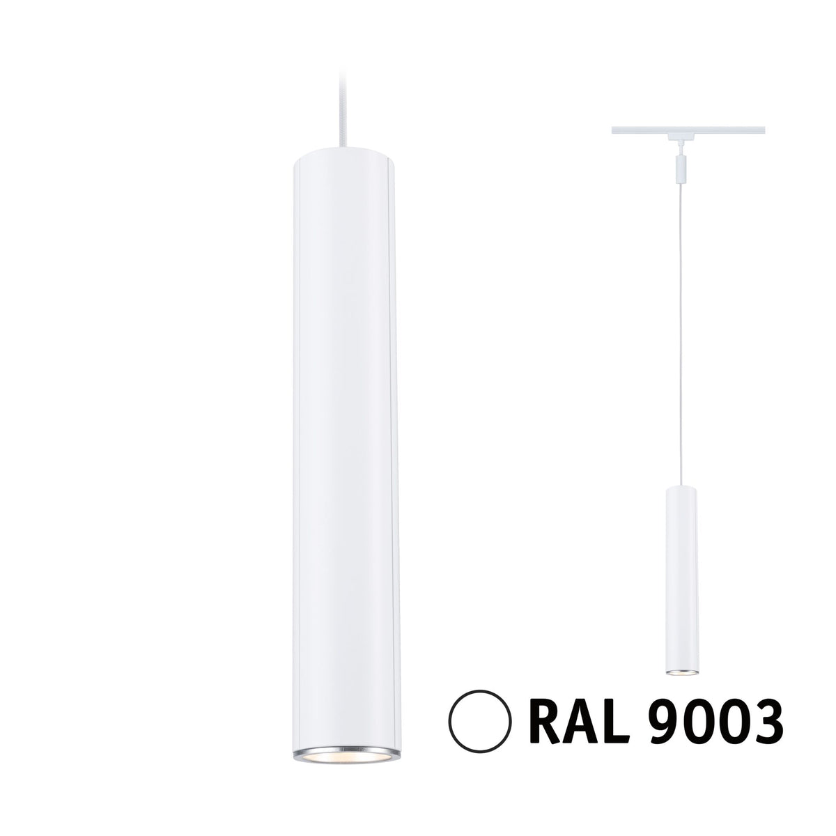 Paulmann URail Pendel Catalejo GU10  max. 10W  dimmbar 230V Signalweiß