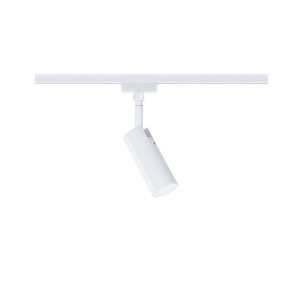 Paulmann URail LED Schienenspot Tubo Einzelspot 3-Step-Dim   150lm 4W 3000K dimmbar 230V Signalweiß