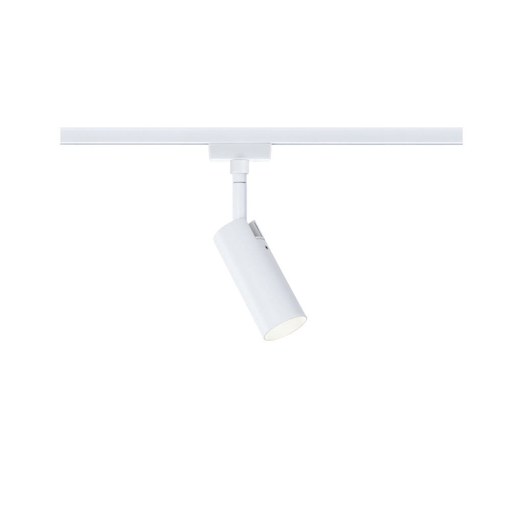 Paulmann URail LED Schienenspot Tubo Einzelspot 3-Step-Dim   150lm 4W 3000K dimmbar 230V Signalweiß