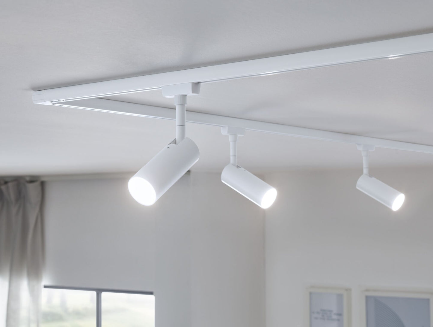 Paulmann URail LED Schienenspot Tubo Einzelspot 3-Step-Dim   150lm 4W 3000K dimmbar 230V Signalweiß