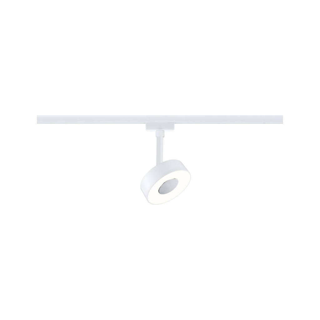 Paulmann URail LED Schienenspot Circle Einzelleuchte 180lm 5W 3000K dimmbar 230V Signalweiß