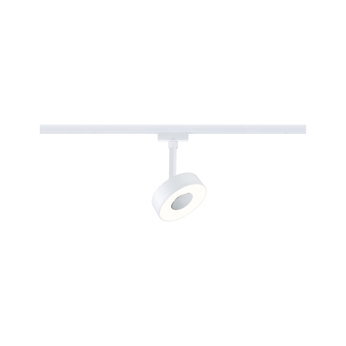 Paulmann URail LED Schienenspot Circle Einzelleuchte 180lm 5W 3000K dimmbar 230V Signalweiß