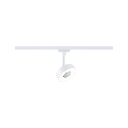 Paulmann URail LED Schienenspot Circle Einzelleuchte 180lm 5W 3000K dimmbar 230V Signalweiß