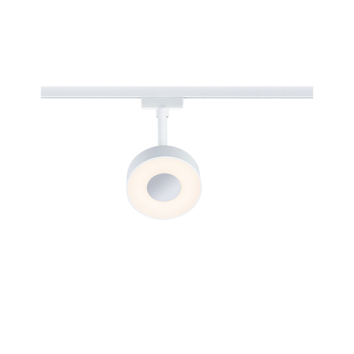 Paulmann URail LED Schienenspot Circle Einzelleuchte 180lm 5W 3000K dimmbar 230V Signalweiß