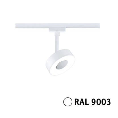 Paulmann URail LED Schienenspot Circle Einzelleuchte 190lm 5W 4000K dimmbar 230V Signalweiß
