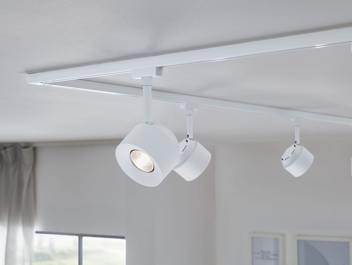 Paulmann URail LED Schienenspot Pane 650lm 7,4W 3000K dimmbar 230V Signalweiß