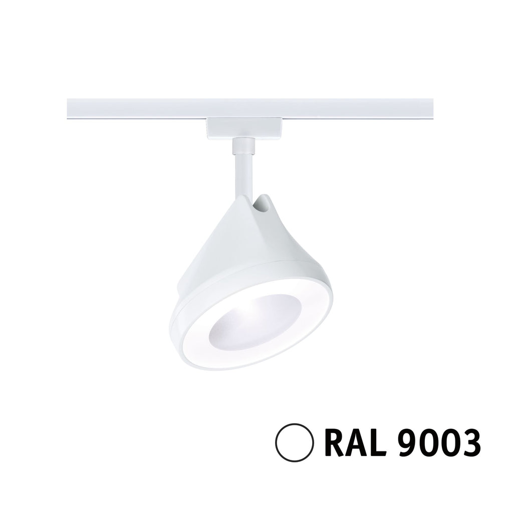Paulmann URail LED Schienenspot Arena Einzelspot 900lm 15,1W 4000K dimmbar 230V Signalweiß