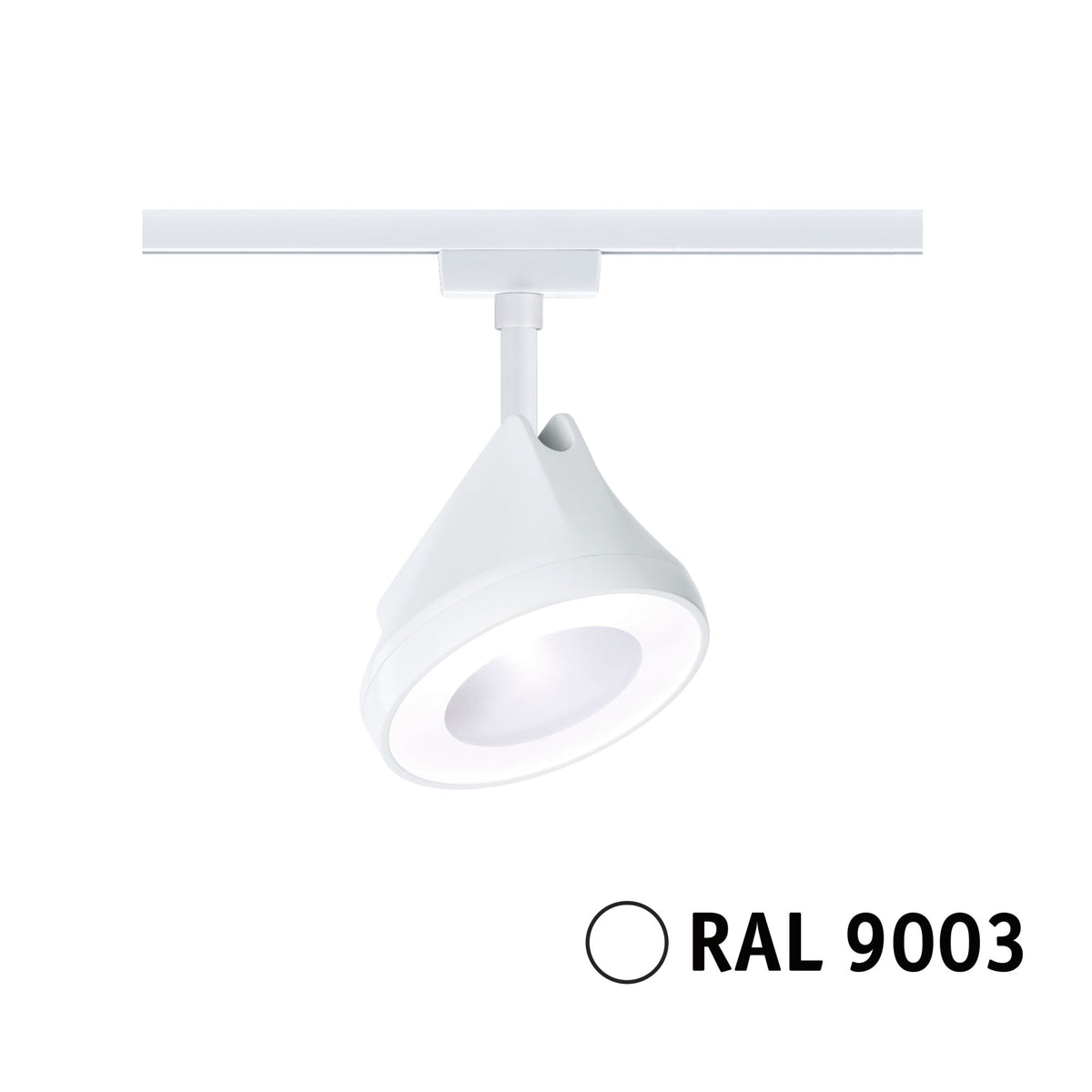 Paulmann URail LED Schienenspot Arena Einzelspot 900lm 15,1W 4000K dimmbar 230V Signalweiß