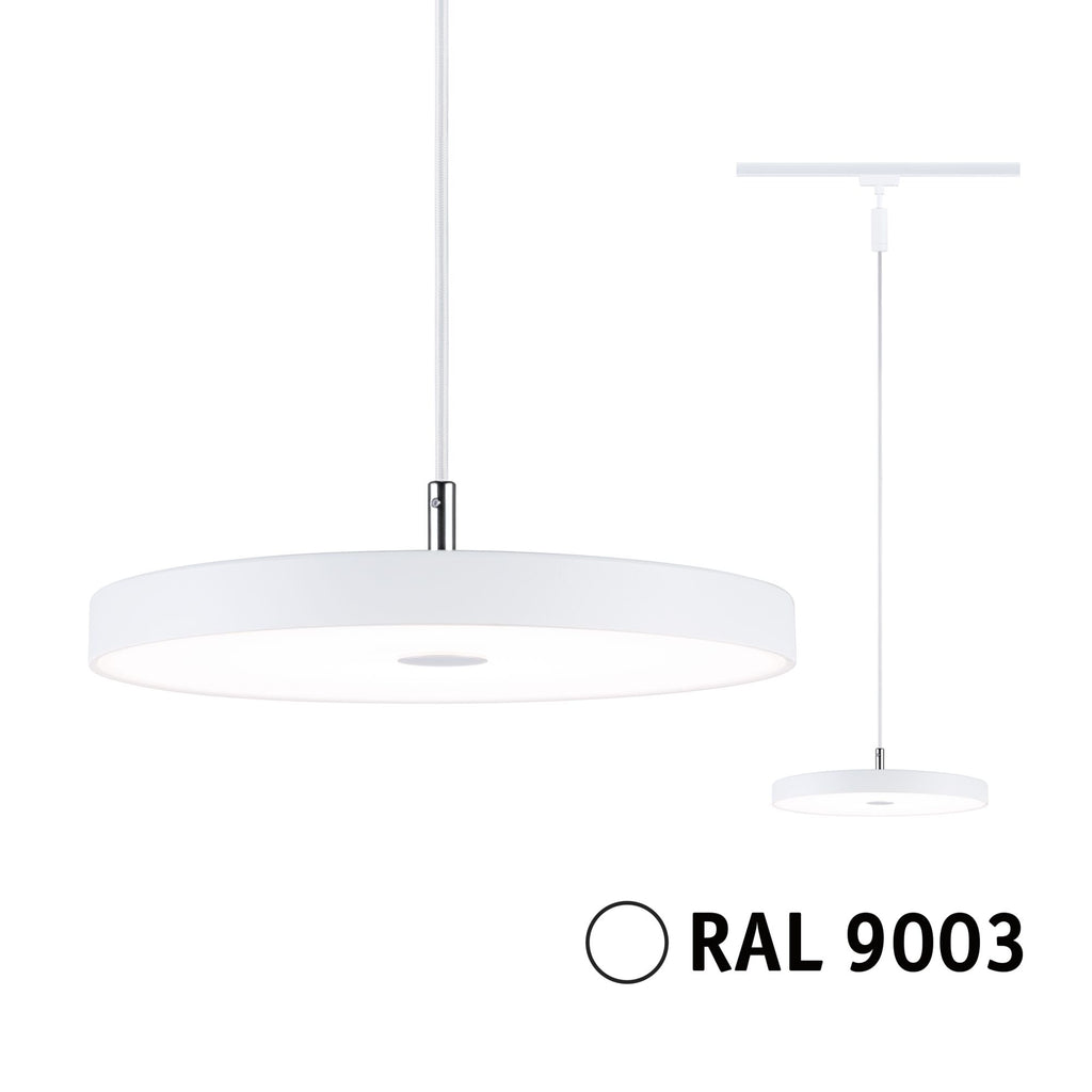 Paulmann URail LED Pendel Hildor 3-Step-Dim   850lm 15W 3000K dimmbar 230V Signalweiß