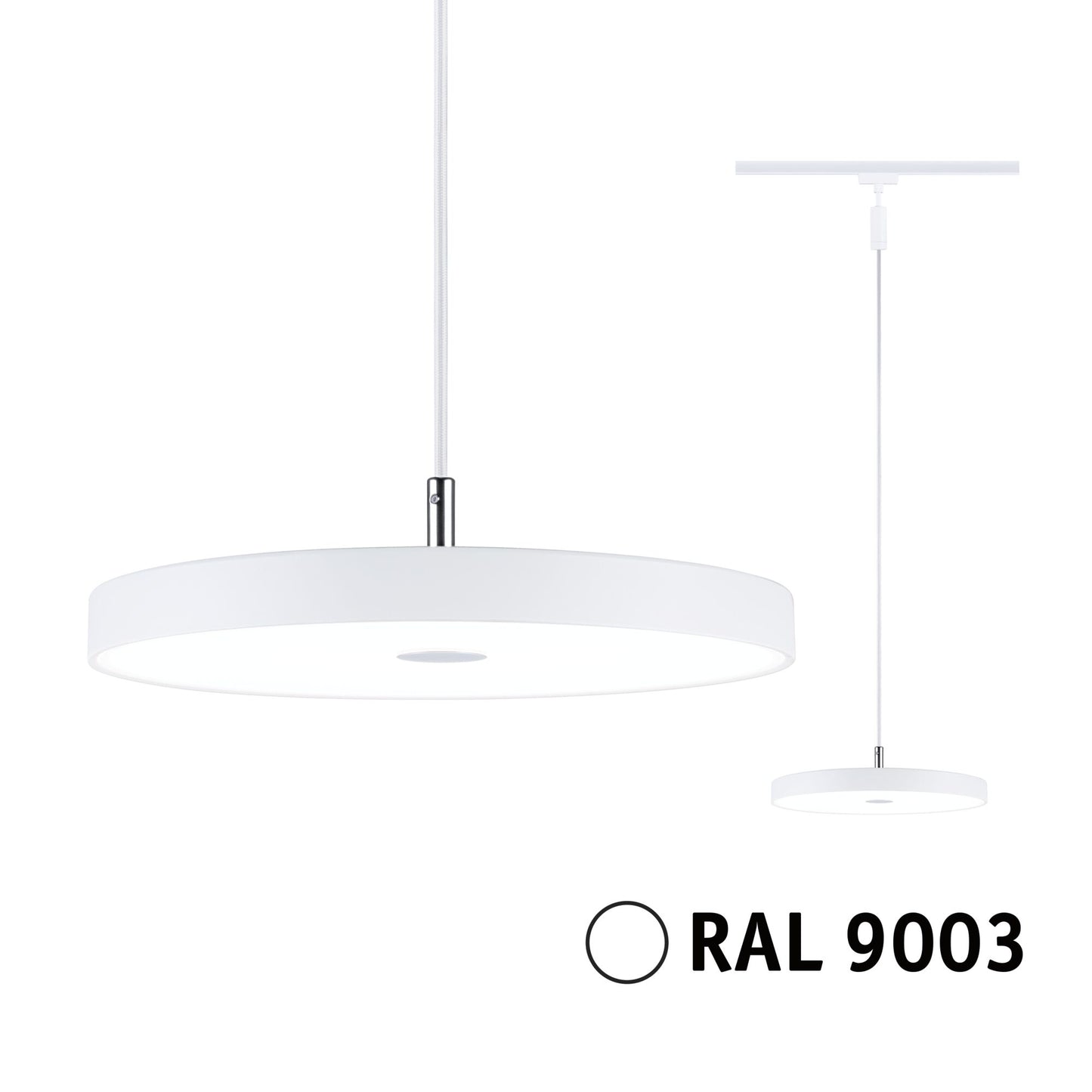 Paulmann URail LED Pendel Hildor 3-Step-Dim   850lm 15W 4000K dimmbar 230V Signalweiß