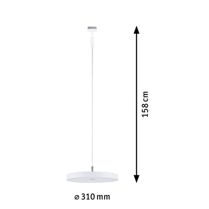 Paulmann URail LED Pendel Hildor 3-Step-Dim   850lm 15W 4000K dimmbar 230V Signalweiß