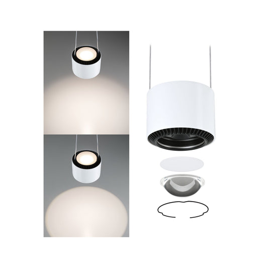 Paulmann URail LED Pendel Aldan 850lm / 460lm 8,5W 3000K dimmbar 230V Signalweiß