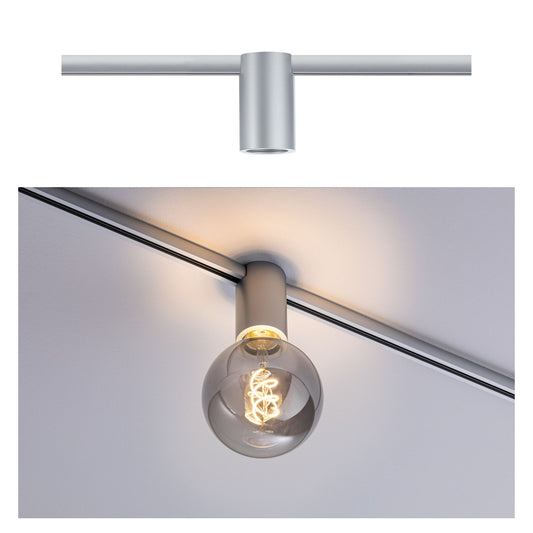 Paulmann URail Ceiling Socket max1x20W E27 Chrom matt 230V Metall