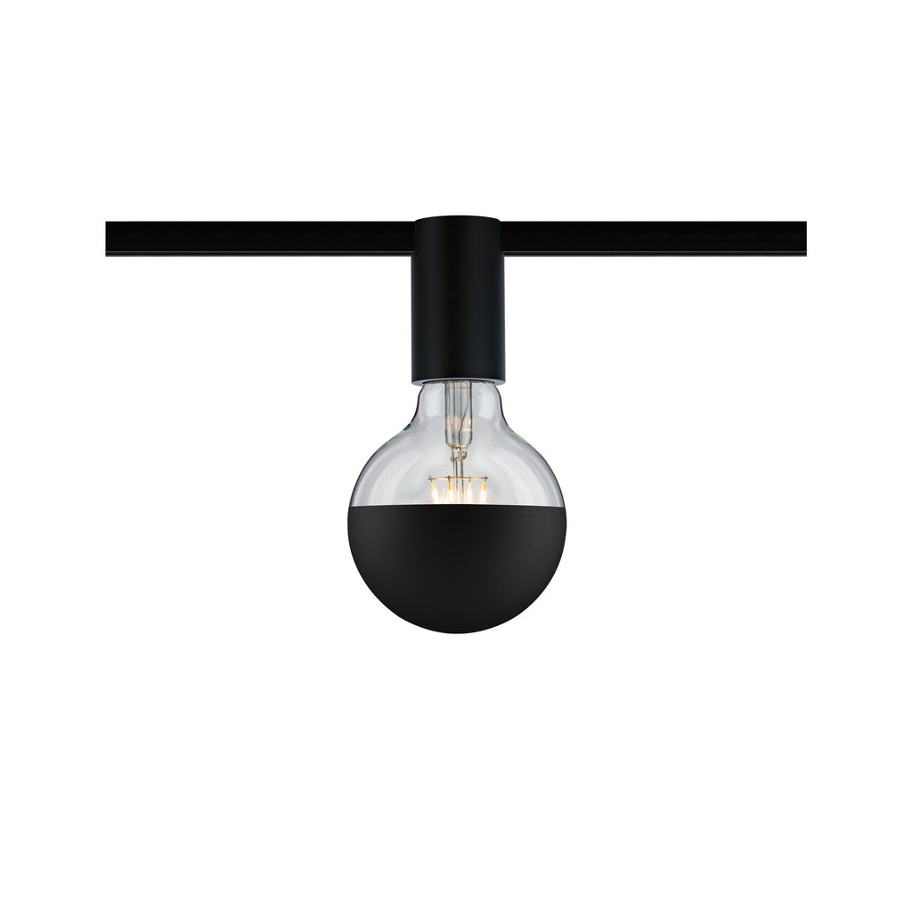 Paulmann URail Ceiling Socket max1x20W E27 Schwarz 230V Metall