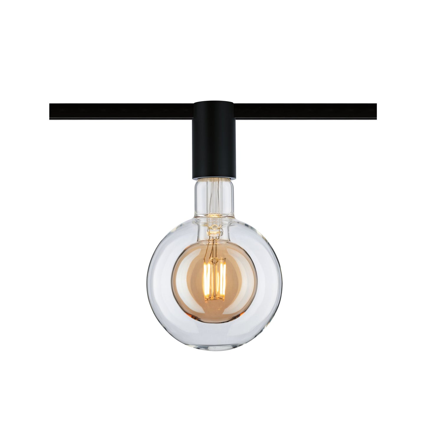 Paulmann URail Ceiling Socket max1x20W E27 Schwarz 230V Metall