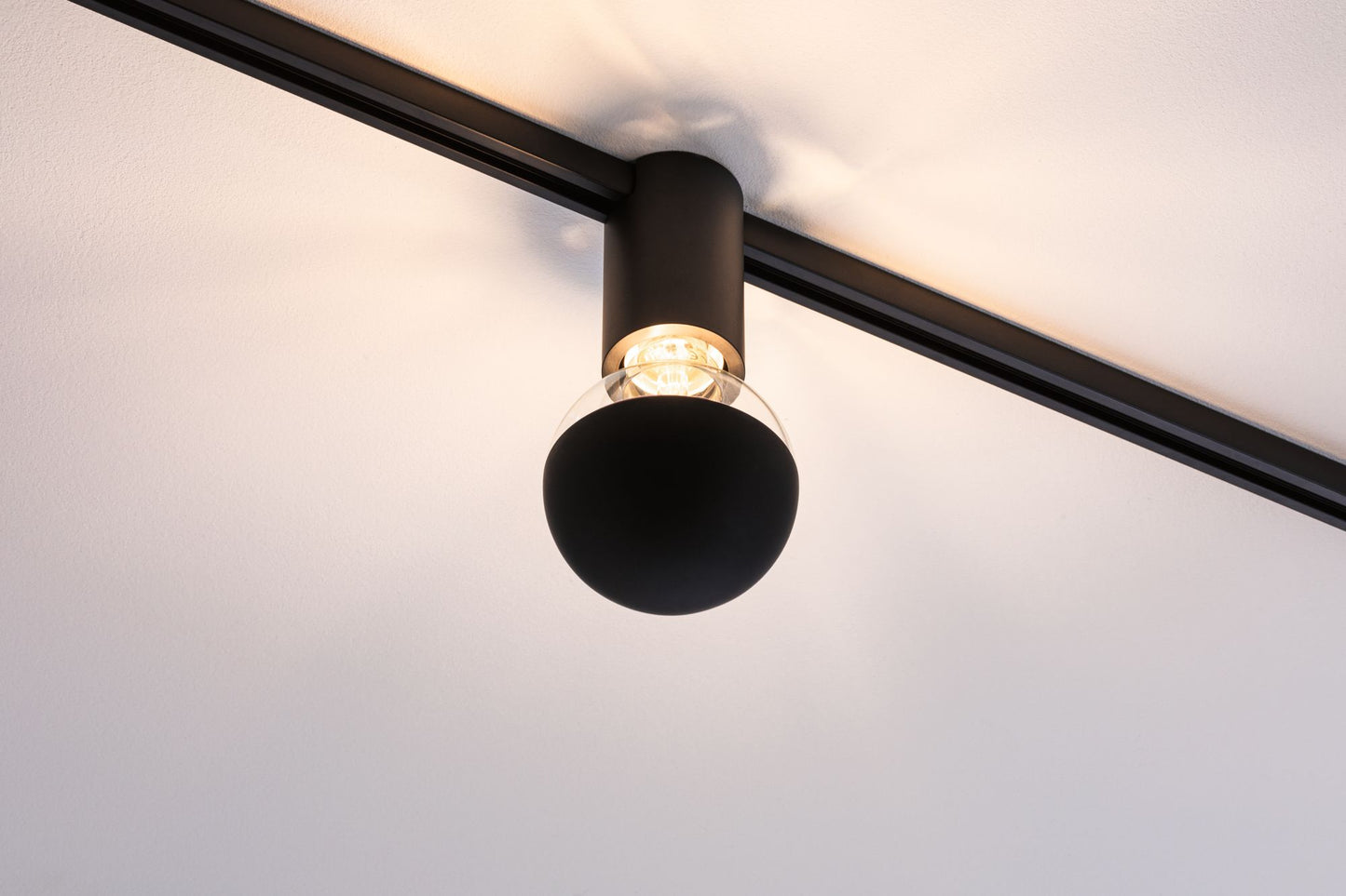 Paulmann URail Ceiling Socket max1x20W E27 Schwarz 230V Metall
