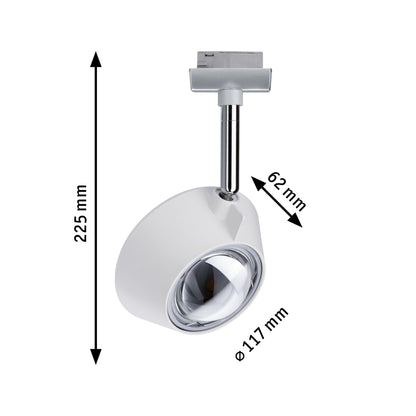 Paulmann URail LED Spot Sabik 13W Weiß matt dimmbar