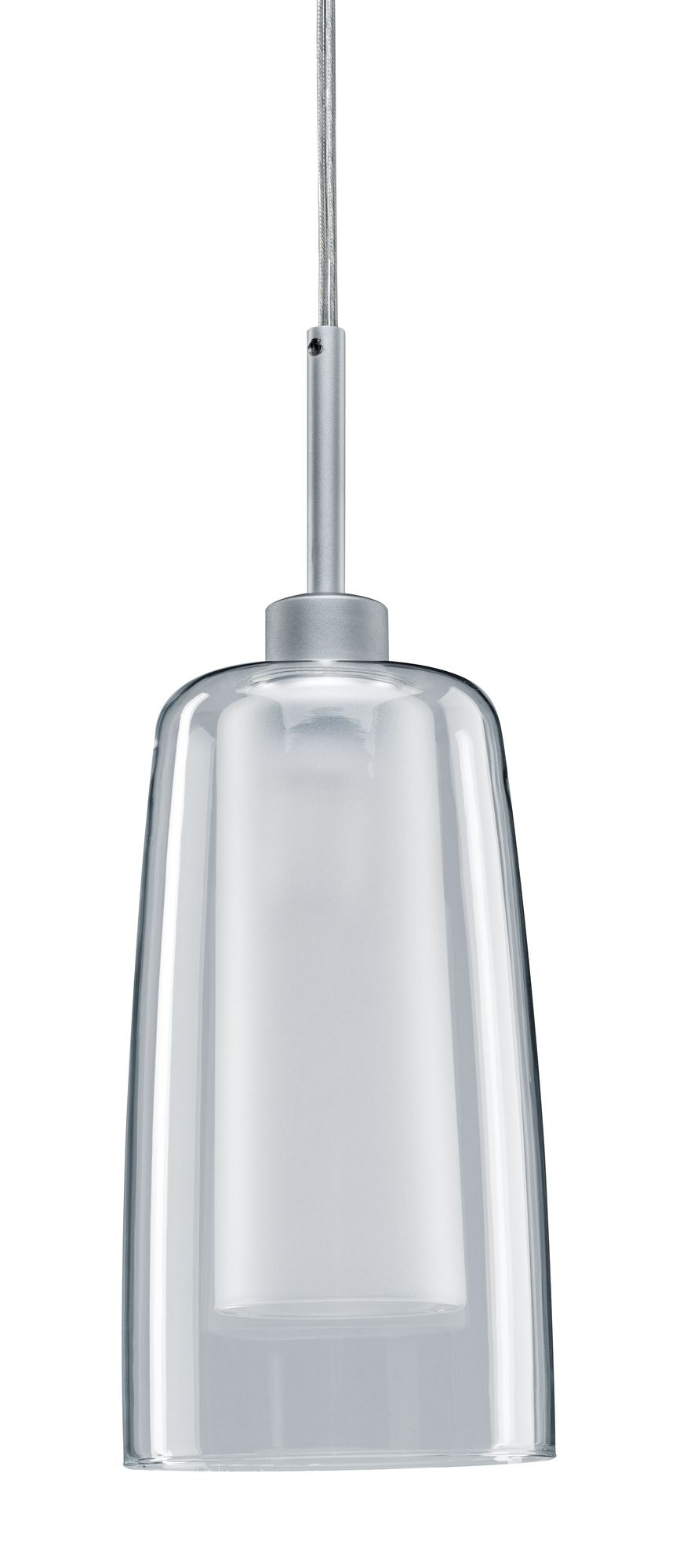 Paulmann URail LED Pendulum Arido II 1x5W GU10 Chrom matt/Klar/Satin 230V Metall/Glas