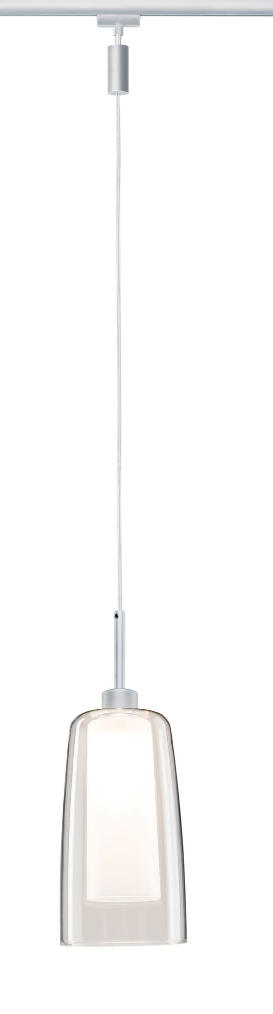 Paulmann URail LED Pendulum Arido II 1x5W GU10 Chrom matt/Klar/Satin 230V Metall/Glas