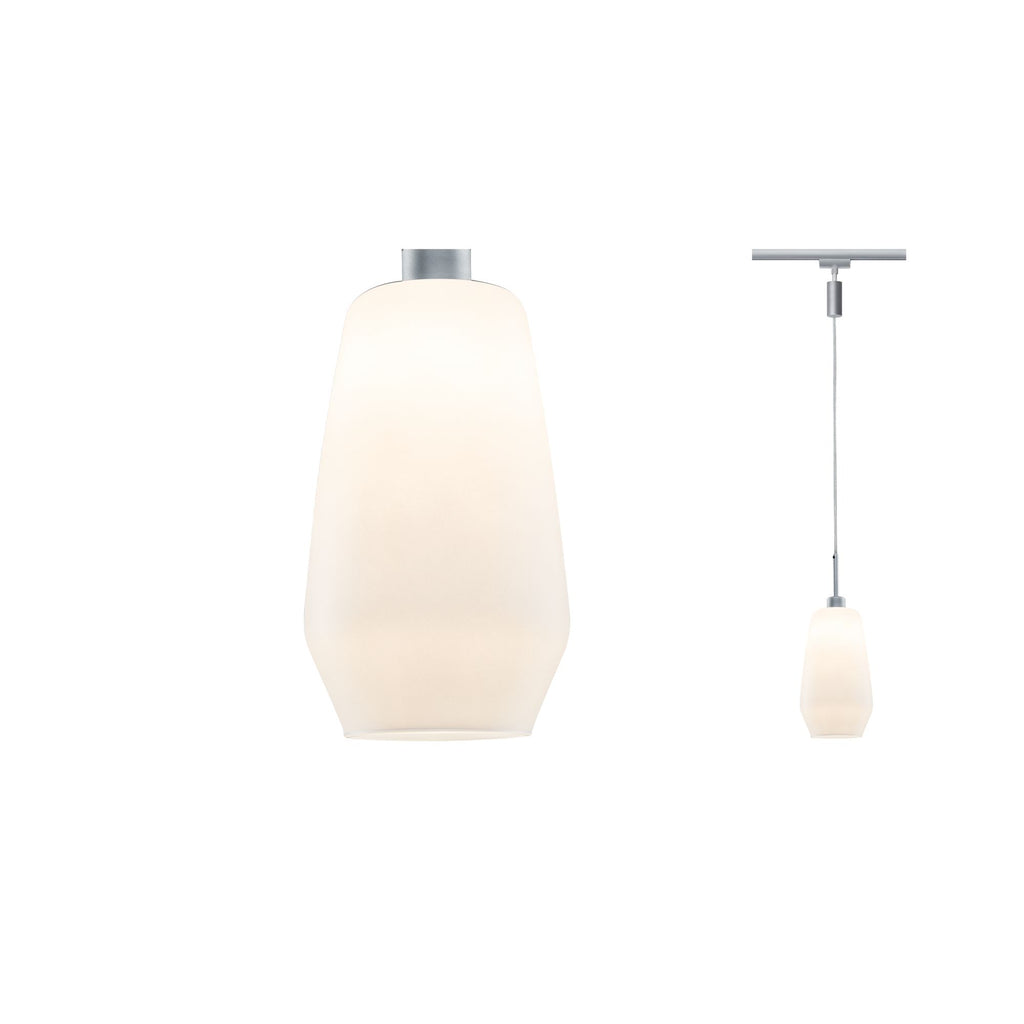 Paulmann URail Pendulum Remo II max. 1x25W GU10 Chrom matt/Satin 230V Metall/Glas
