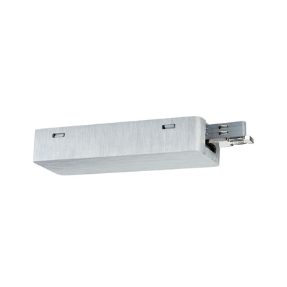 Paulmann Rail System VariLine Endeinspeisung 2 Phasen Alu gebürstet 230V Metall