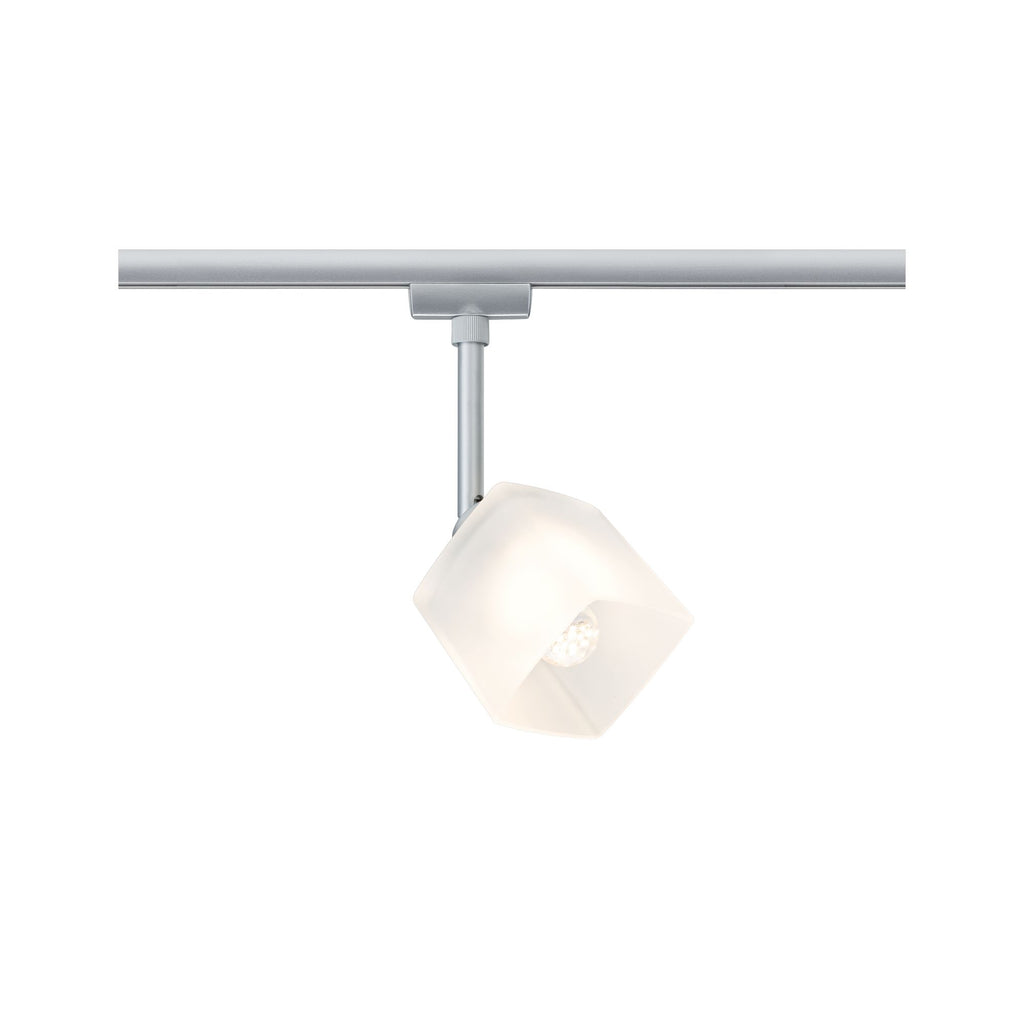 Paulmann URail Syst. Light&Easy LED Spot Quad 1x3W GU10 Chrom matt/Weiß 230V Met/Gls