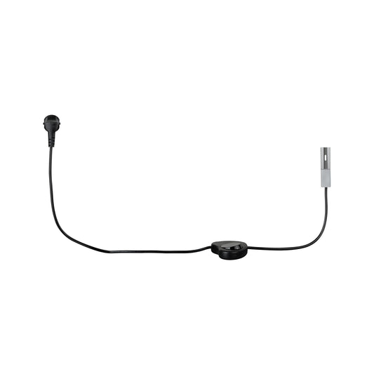 Paulmann URail System Light&Easy Einspeisung mit Kabel chrom matt 230V Metall