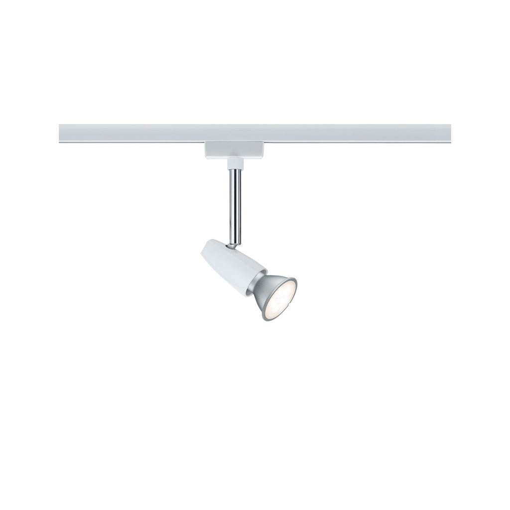 Paulmann URail System Light&Easy Spot BarelliLED 1x6,5W GU10 230V Weiß/Chrom Met/Kst