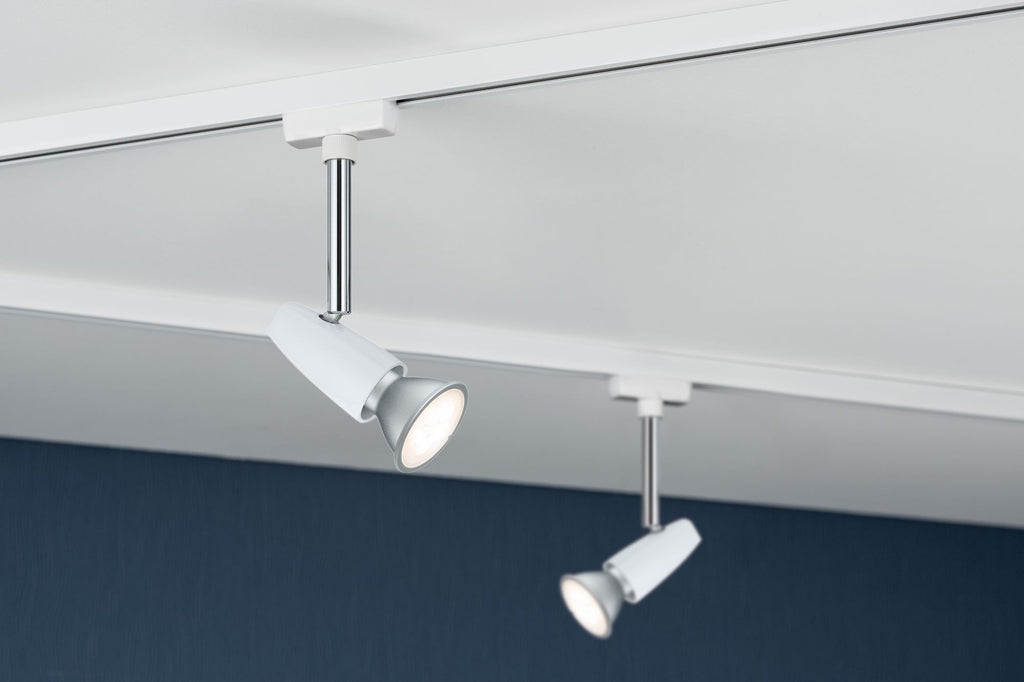 Paulmann URail System Light&Easy Spot BarelliLED 1x6,5W GU10 230V Weiß/Chrom Met/Kst