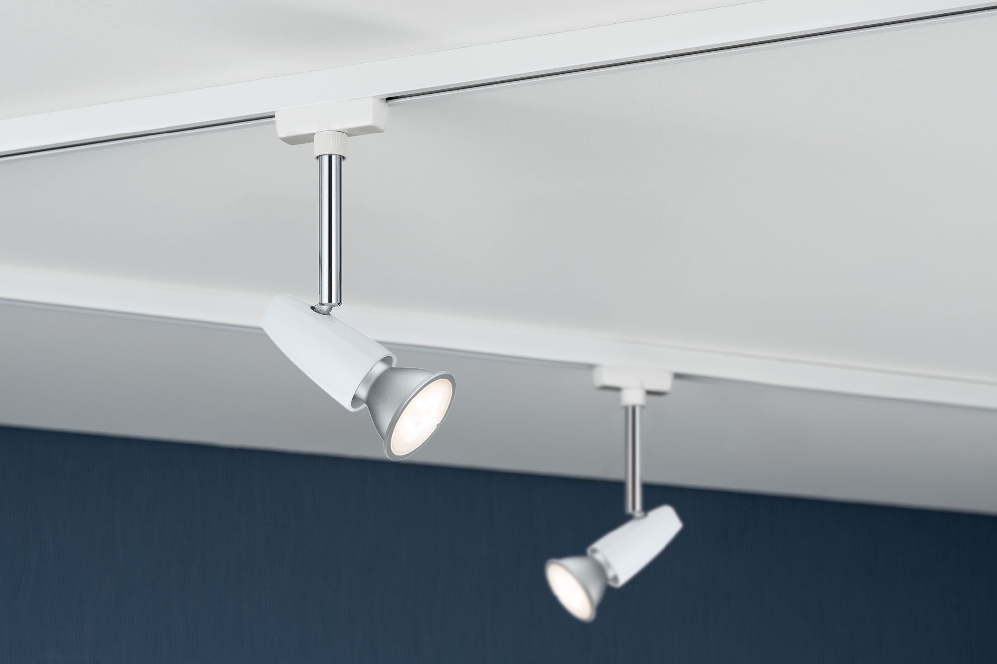 Paulmann URail System Light&Easy Spot BarelliLED 1x6,5W GU10 230V Weiß/Chrom Met/Kst