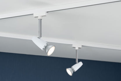 Paulmann URail System Light&Easy Spot BarelliLED 1x6,5W GU10 230V Weiß/Chrom Met/Kst