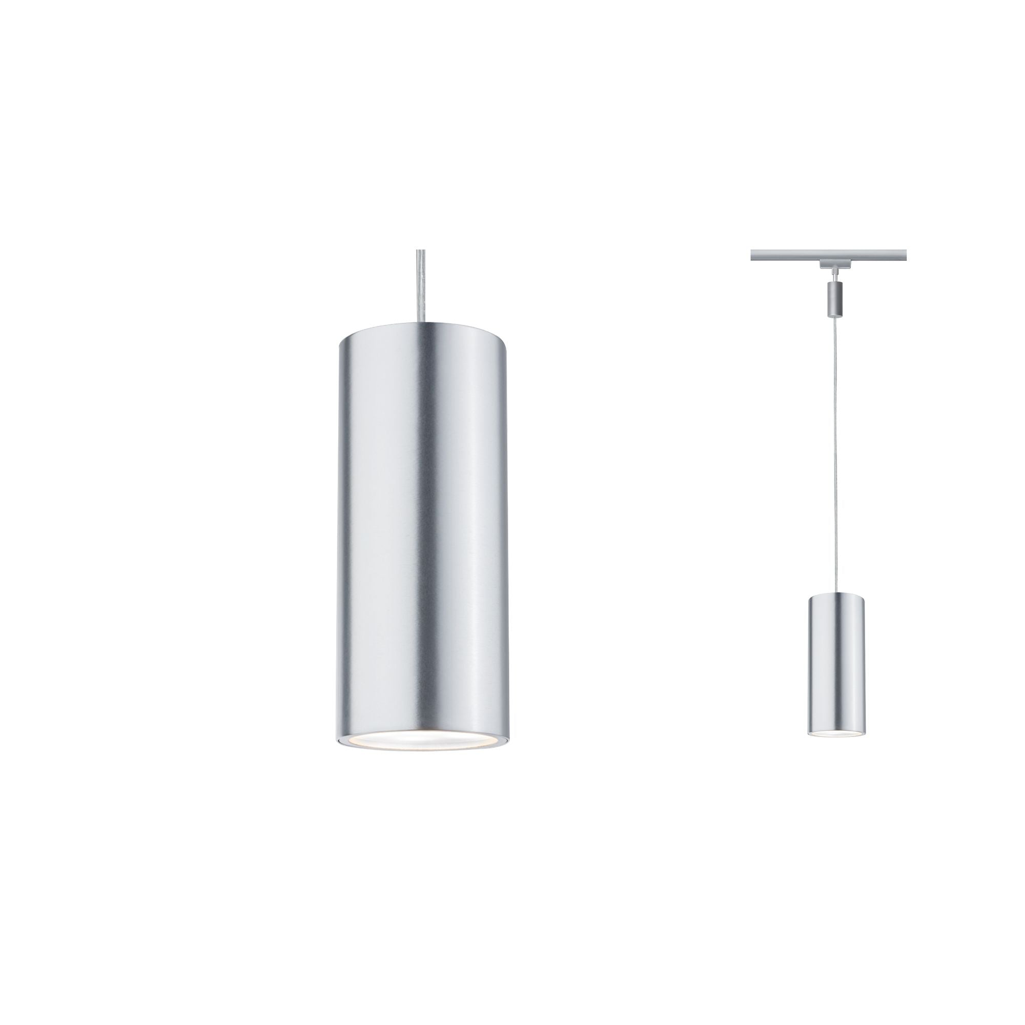 Paulmann URail LED Pendel Barrel 6W 9VA 350mA Chrom matt/Alu eloxiert Met/Kst