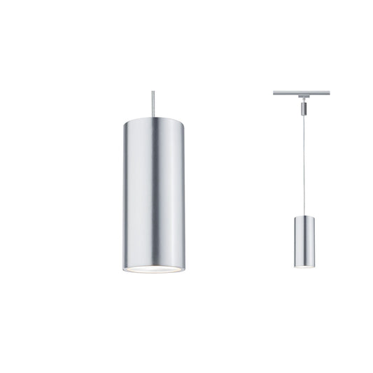 Paulmann URail LED Pendel Barrel 6W 9VA 350mA Chrom matt/Alu eloxiert Met/Kst